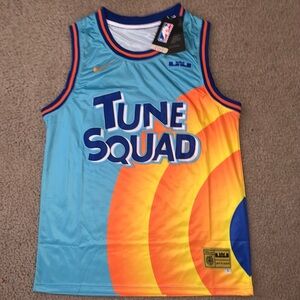 LeBron James Space Jam 2 Nike Tune Squad Jersey - Blue and Orange